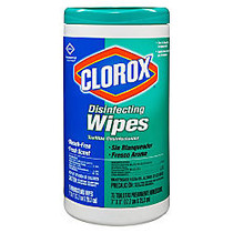 Clorox; Disinfecting Wipes, Fresh Scent, 75 Wipes Per Tub, Box Of 6 Tubs