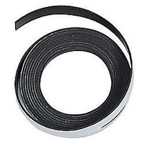 Magna Visual Magnetic Tape With Adhesive Backing, 1/2 inch; x 84 inch;, Black