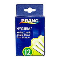 Prang; Hygieia; Dustless Chalk, White, Box Of 12