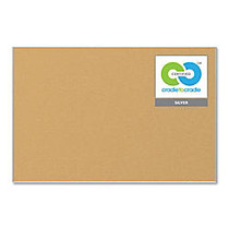 Best-Rite; Corkboard, 36 inch; x 24 inch;, 40% Recycled , Aluminum Frame