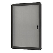 Bi-Office; 100% Recycled Anodized Aluminum Enclosed Fabric Bulletin Board, 24 inch; x 36 inch;