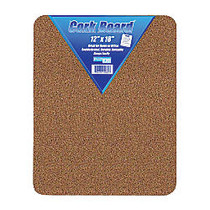 Flipside Cork Bulletin Board, 12 inch;H x 18 inch;W x 1/2 inch;D, Brown