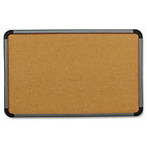 Iceberg 35% Recycled Contemporary Lightweight Cork Board, 66' x 42 inch;, Aluminum Frame