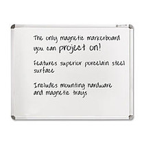 Balt Projection Plus Magnetic Marker Board, 72 inch; x 48 inch;, Gray Board/Gray Frame