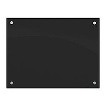 Best-Rite Enlighten Dry-Erase Marker Board, Tempered Glass, 24 inch; x 36 inch;, Black