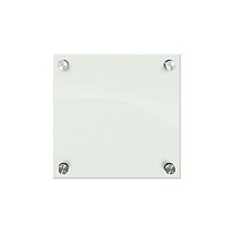 Best-Rite; Enlighten Marker Board, Tempered Glass, 12 inch;H x 12 inch;W, Gloss White