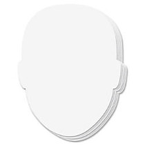 ChenilleKraft Face-shaped Student Whiteboard - Face - Double-sided - 8.25 inch; Height x 6.50 inch; Width - White - 10 / Pack