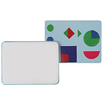 Flipside Combination Flannel/Dry-Erase Bulletin Board, 18 inch; x 24 inch;, Blue/White