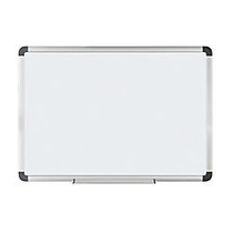FORAY&trade; Magnetic Dry-Erase Boards With Aluminum Frame, 36 inch; x 48 inch;, White Board, Silver Frame