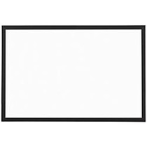 FORAY&trade; Magnetic Dry-Erase White Board, Steel, 24 inch; x 36 inch;, Black Wood Frame