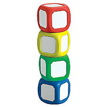 Learning Advantage&trade; Magnetic Dry-Erase Dice, 2 inch;H x 2 inch;W x 2 inch;D, Assorted Colors, Pack Of 4