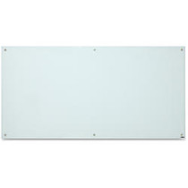 Lorell Magnetic Glass Board - 72 inch; (6 ft) Width x 36 inch; (3 ft) Height - White Glass Surface - Rectangle - 1 Each