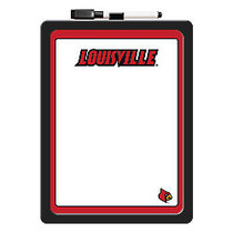 Markings by C. R. Gibson; Dry-Erase White Board, Paper, 8 1/2 inch; x 11 inch;, Louisville Cardinals, Black Plastic Frame