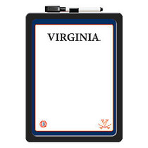 Markings by C. R. Gibson; Dry-Erase White Board, Paper, 8 1/2 inch; x 11 inch;, Virginia Cavaliers, Black Plastic Frame