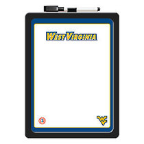 Markings by C. R. Gibson; Dry-Erase White Board, Paper, 8 1/2 inch; x 11 inch;, West Virginia Mountaineers, Black Plastic Frame