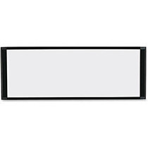 MasterVision Ultra Dry-erase Cubicle Board - 36 inch; (3 ft) Width x 18 inch; (1.5 ft) Height - White Surface - Black Aluminum Frame - Rectangle - Wall Mount - 1 Each