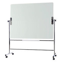 MasterVision; Heavy-Duty Magnetic Dry-Erase Board, Glass, 47 1/4 inch; x 35 1/2 inch;