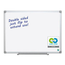 MasterVision&trade; Earth Silver Easy-Clean&trade; 80% Recycled Dry-Erase Board, 36 inch; x 48 inch;