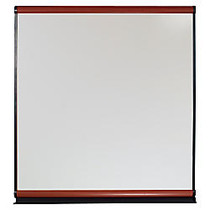 Quartet; Connectables Magnetic Dry-Erase Board, 48 inch; x 48 inch;, Mahogany Finish