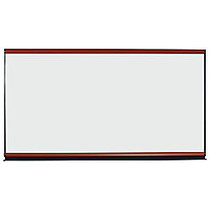 Quartet; Connectables Magnetic Dry-Erase Board, 48 inch; x 96 inch;, Mahogany