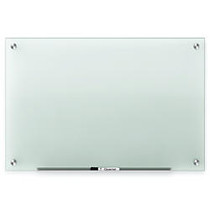 Quartet; Infinity&trade; Frosted-Glass Marker Board, 36 inch; x 24 inch;