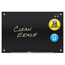 Quartet; Infinity&trade; Magnetic Black Glass Marker Board, 36 inch; x 24 inch;