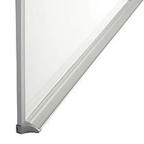 Quartet; Porcelain Dry-Erase Board, White, 36 inch; x 48 inch;, White Board, Silver Frame