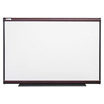SKILCRAFT; Total Erase Dry-Erase White Board, Steel, 48 inch; x 36 inch;, Mahogany Wood Laminate Frame (AbilityOne 7110-01-622-2118)
