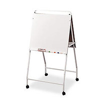 Best-Rite; Eco Wheasel Double-Sided Easel, 29 3/4 inch; x 28 3/4 inch; x 58 inch;, White Frame