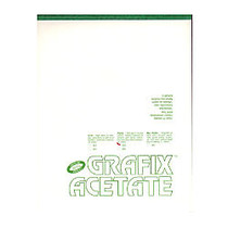 Grafix Matte Acetate Film Pad, 14 inch; x 17 inch;, 0.003 inch; Thick, 25 Sheets