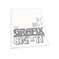 Grafix Matte Acetate Sheets, 8 1/2 inch; x 11 inch;, 0.005 inch; Thick, Pack Of 100
