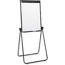 Lorell 2-sided Dry Erase Easel - 36 inch; (3 ft) Width x 24 inch; (2 ft) Height - Melamine Surface - Black Steel Frame - Rectangle - 1 Each