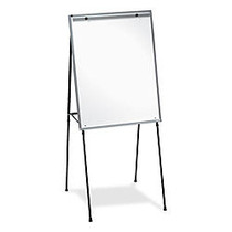 Lorell; Dry-Erase White Board Easel, 34 inch; x 28 inch;, Black Frame