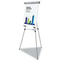 MasterVision; Flex Lightweight Telescoping 3-Leg Display Easel, 34 inch; To 63 inch; High, Aluminum, Silver