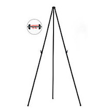 MasterVision; Instant Display Easel, Heavy Duty, 15 inch; to 63 inch; High, Steel, Black