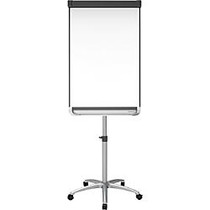 Quartet; Prestige; 2 Mobile Presentation Easel, Magnetic Whiteboard/Flipchart, 2' x 3', Graphite Finish Frame - 36 inch; (3 ft) Width x 24 inch; (2 ft) Height - White Painted Steel Surface - Graphite Aluminum Frame - Horizontal/Vertical - 1 /