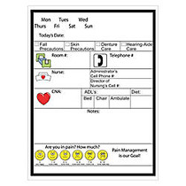 Best-Rite; Patient Room Dry-Erase Communication Board, Lay-Out B, 48 inch; x 36 inch;, White Frame