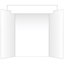 Geographics; Tri-Fold Project Board With Interlocking Header, White