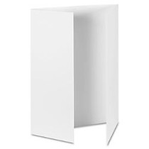 Pacon Tri-fold Presentation Board - 48 inch; Height x 36 inch; Width - Matte White Foam Board Surface - 12 / Carton