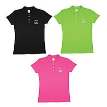 Ladies 100% Cotton-Embroidered Polo Shirt