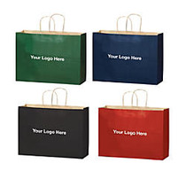 Matte Paper Bag, Medium, 16 inch;H x 6 inch;W x 13 inch;D