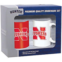 Hunter; NCAA Ceramic Mug Set, 11 Oz, Nebraska Cornhuskers, Pack Of 2