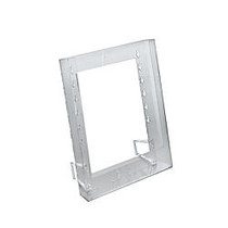 Azar Displays 1-Pocket Crystal Styrene Modular Brochure Holders, 11 1/4 inch;H x 9 inch;W x 1 1/4 inch;D, Clear, Pack Of 10