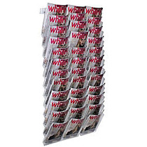 Azar Displays Wall-Mount Brochure Holder, Bifold, 36 Pockets, 38 inch; x 19 inch;