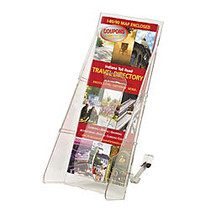 Deflect-O; Countertop Unit, Leaflet Size, 11 3/4 inch;H x 4 9/16 inch;W x 5 1/4 inch;D, Clear