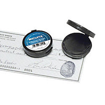 Baumgartens; Fingerprint Ink Pad, 1 7/8 inch; x 1 7/8 inch; x 1/2 inch;, Black/Black Ink