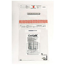 CoinLok Coin Bags, Clear, 50 Lb., 12 inch; x 25 inch;, Carton Of 250