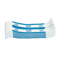 Coin-Tainer; Currency Straps, Blue, $100, Pack Of 1,000