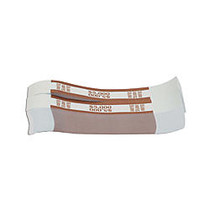 Coin-Tainer; Currency Straps, Brown, $5000, Pack Of 1,000