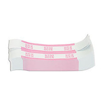 Coin-Tainer; Currency Straps, Pink, $250, Pack Of 1,000